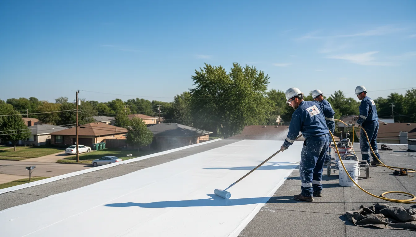 Commercial roof coating in Oakland, NJ near me